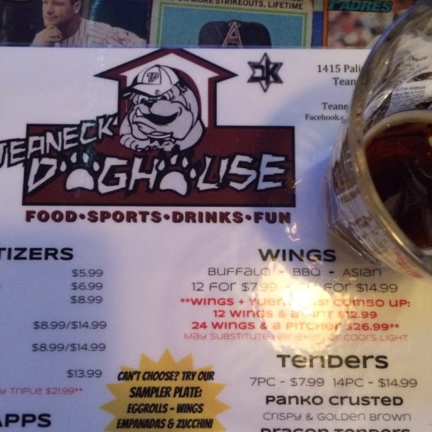 Dinner at The Teaneck Doghouse What's For Dinner Esq.