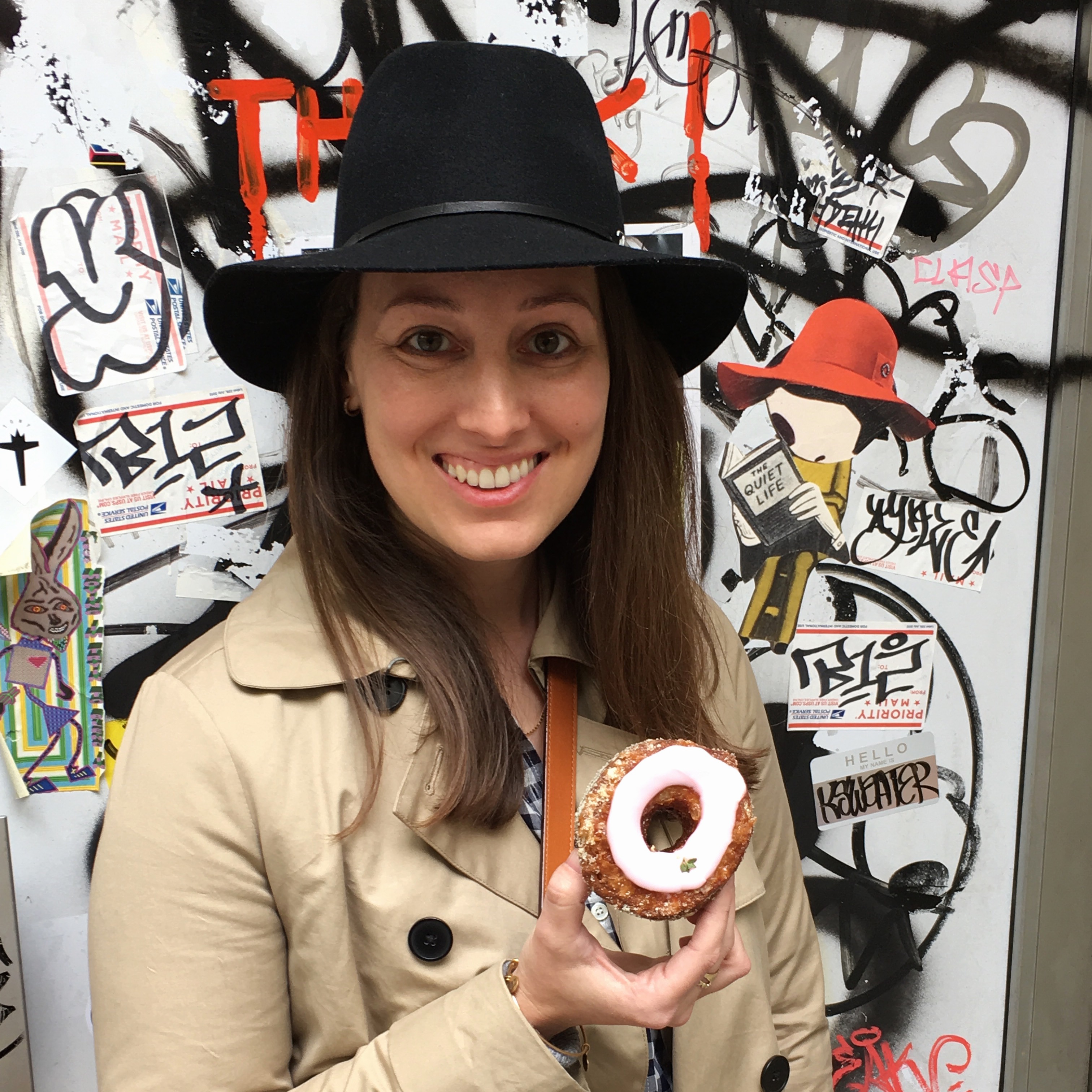 A Dominique Ansel Cronut by popular New Jersey foodie blogger What's For Dinner Esq.