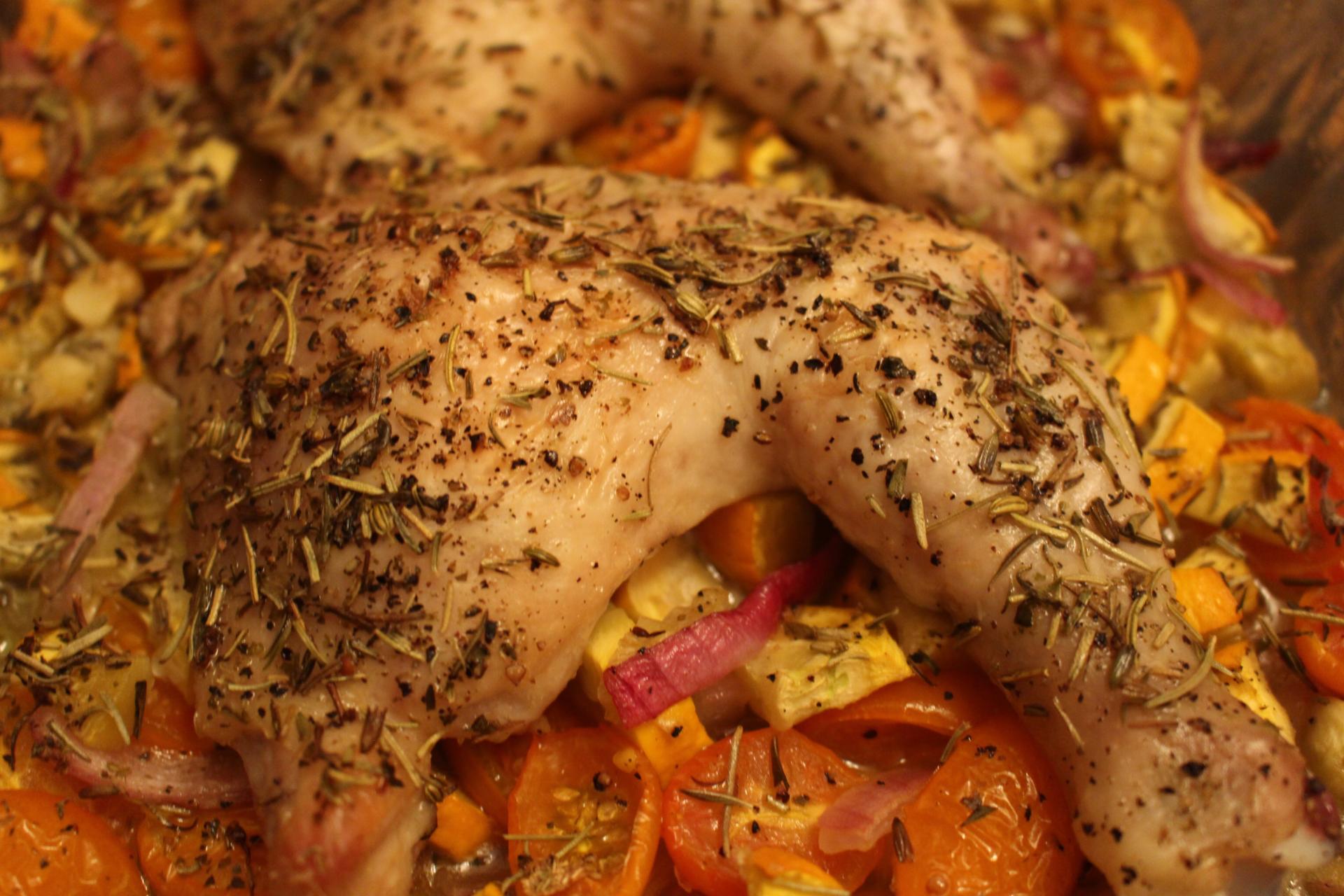 ONE PAN: Herbs de Provence Harvest Chicken by New Jersey foodie blogger What's For Dinner Esq.