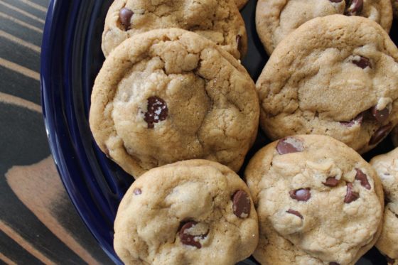 Sea Salt Coconut Oil Chocolate Chip Cookies | What's For Dinner Esq.