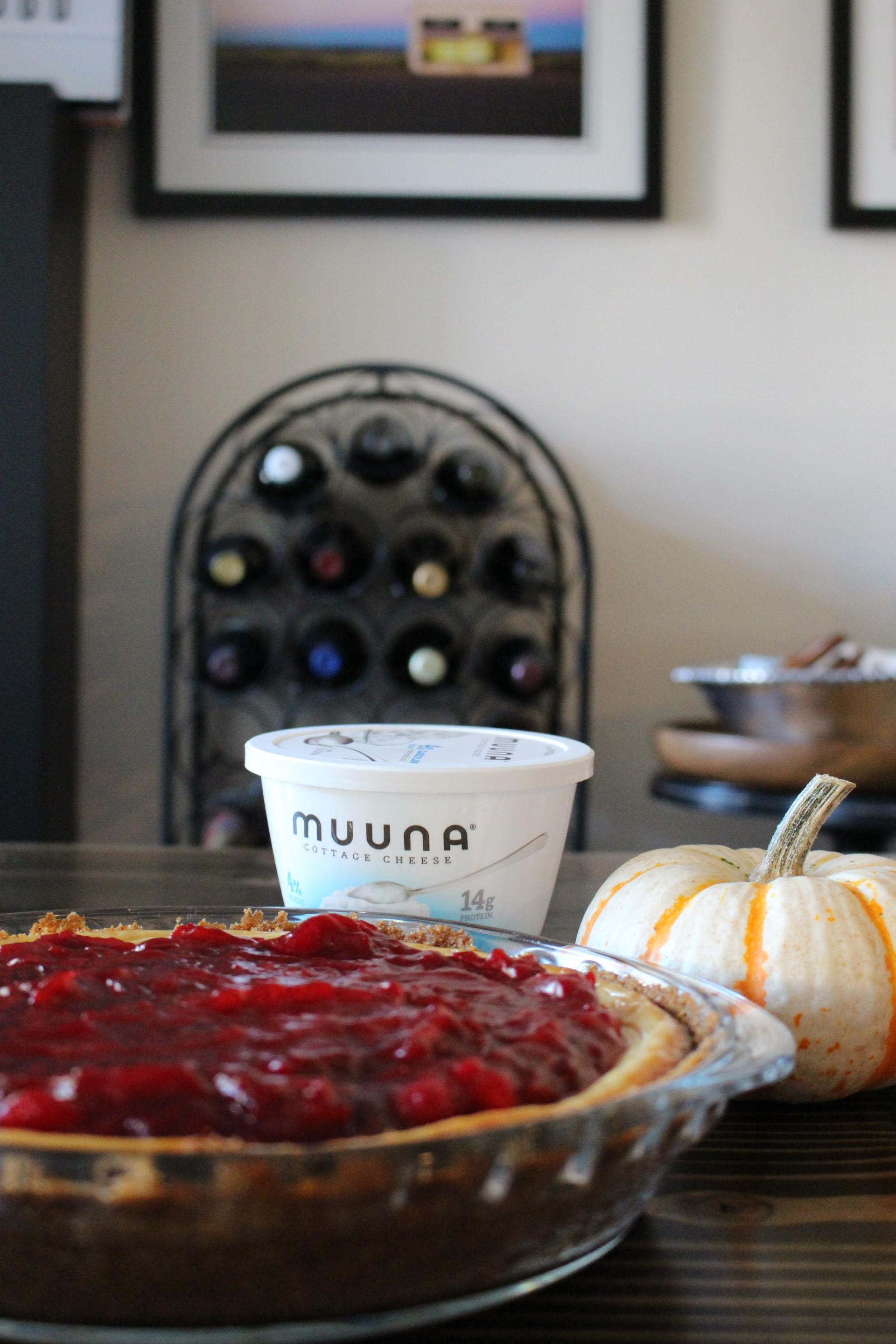 BAKE ME: Cranberry Cottage Cheesecake with Muuna