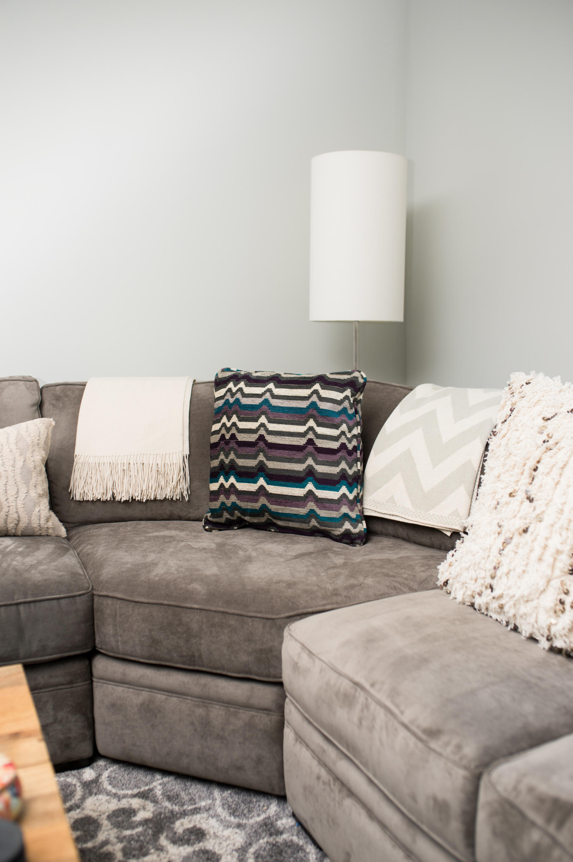 HOME: Our New Living Room with Raymour and Flanigan Sofa by New Jersey lifestyle blogger What's For Dinner Esq.