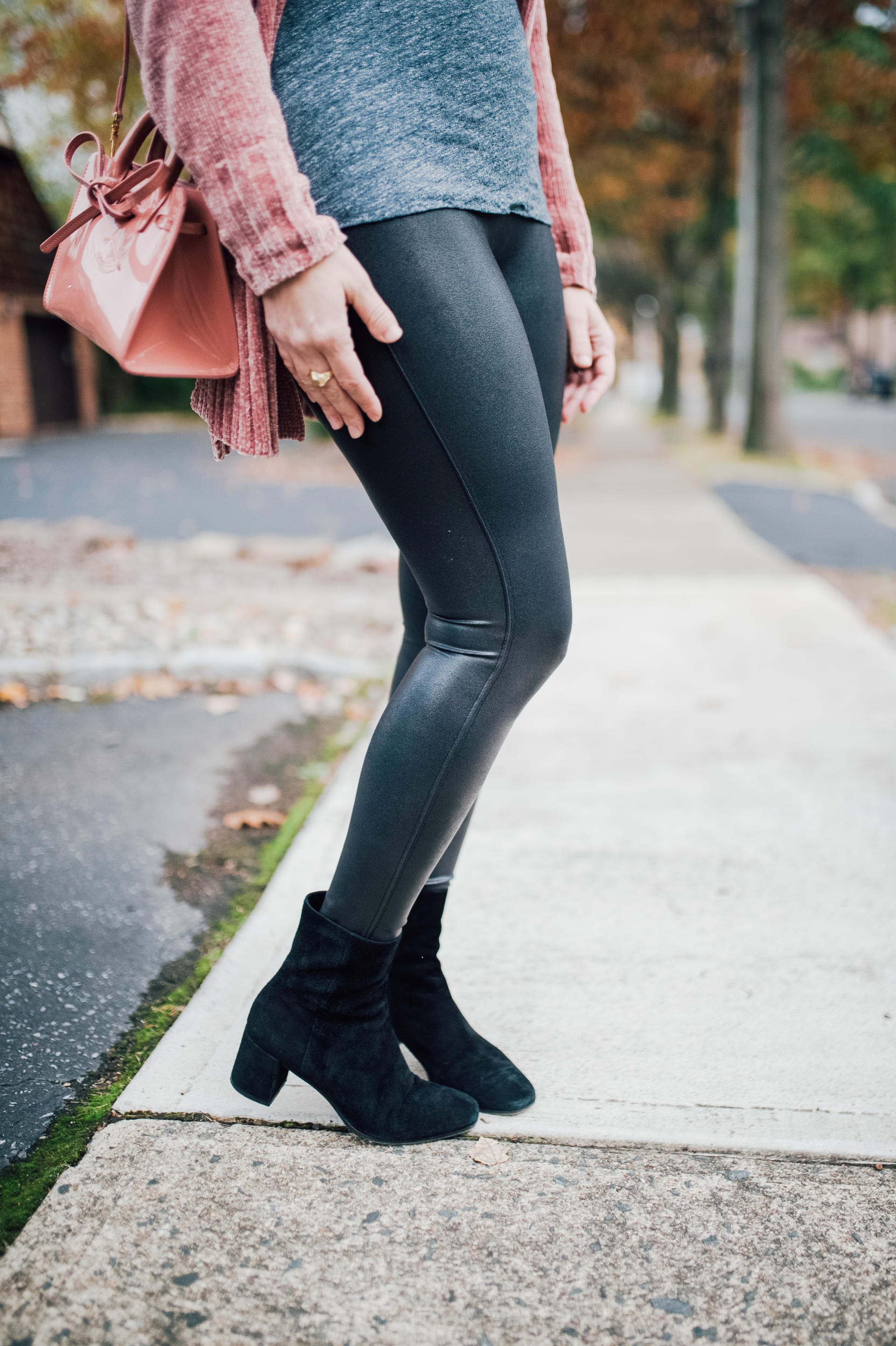 SPANX Leggings for Women Ponte Ankle Leggings (Regular and Plus Sizes) Black  XS - Tall at Amazon Women's Clothing store
