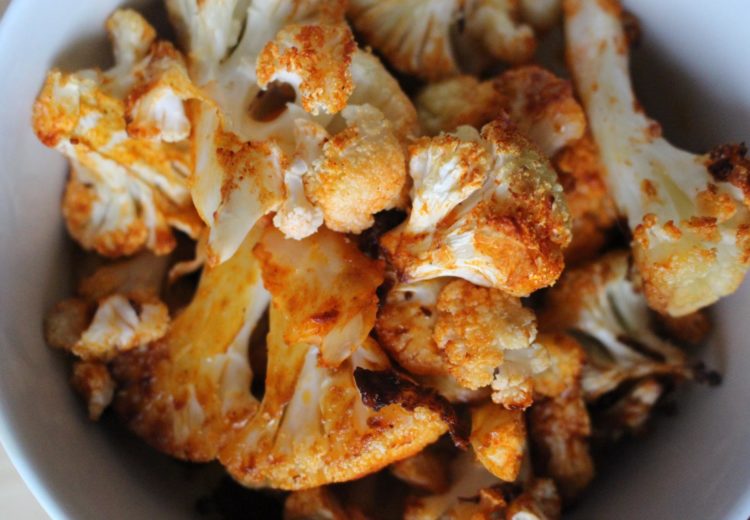 Buffalo Roasted Cauliflower by popular New Jersey foodie blogger What's For Dinner Esq.