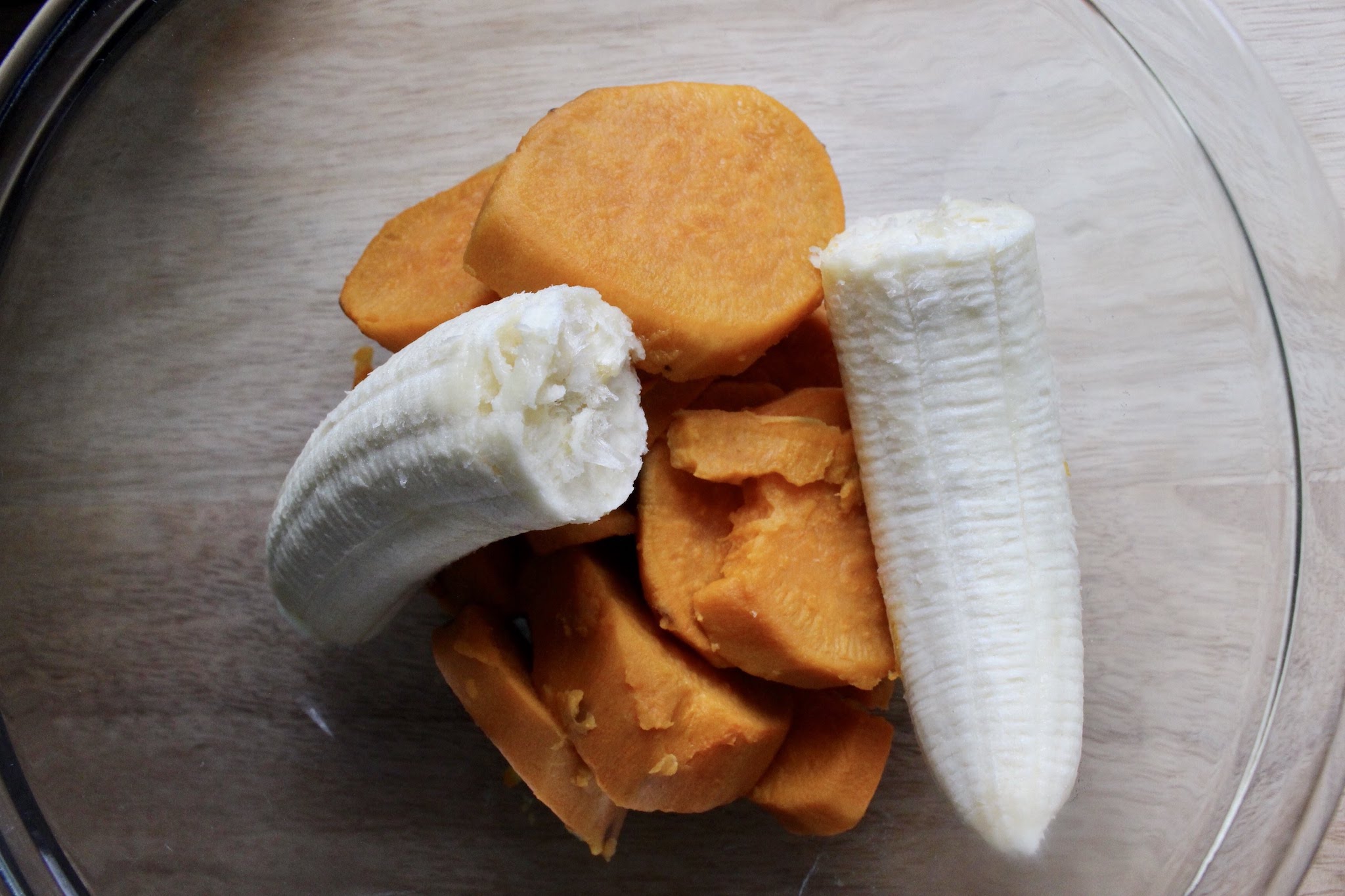 Homemade Sweet Potato Banana Baby Food by popular New Jersey foodie blog What's For Dinner Esq.