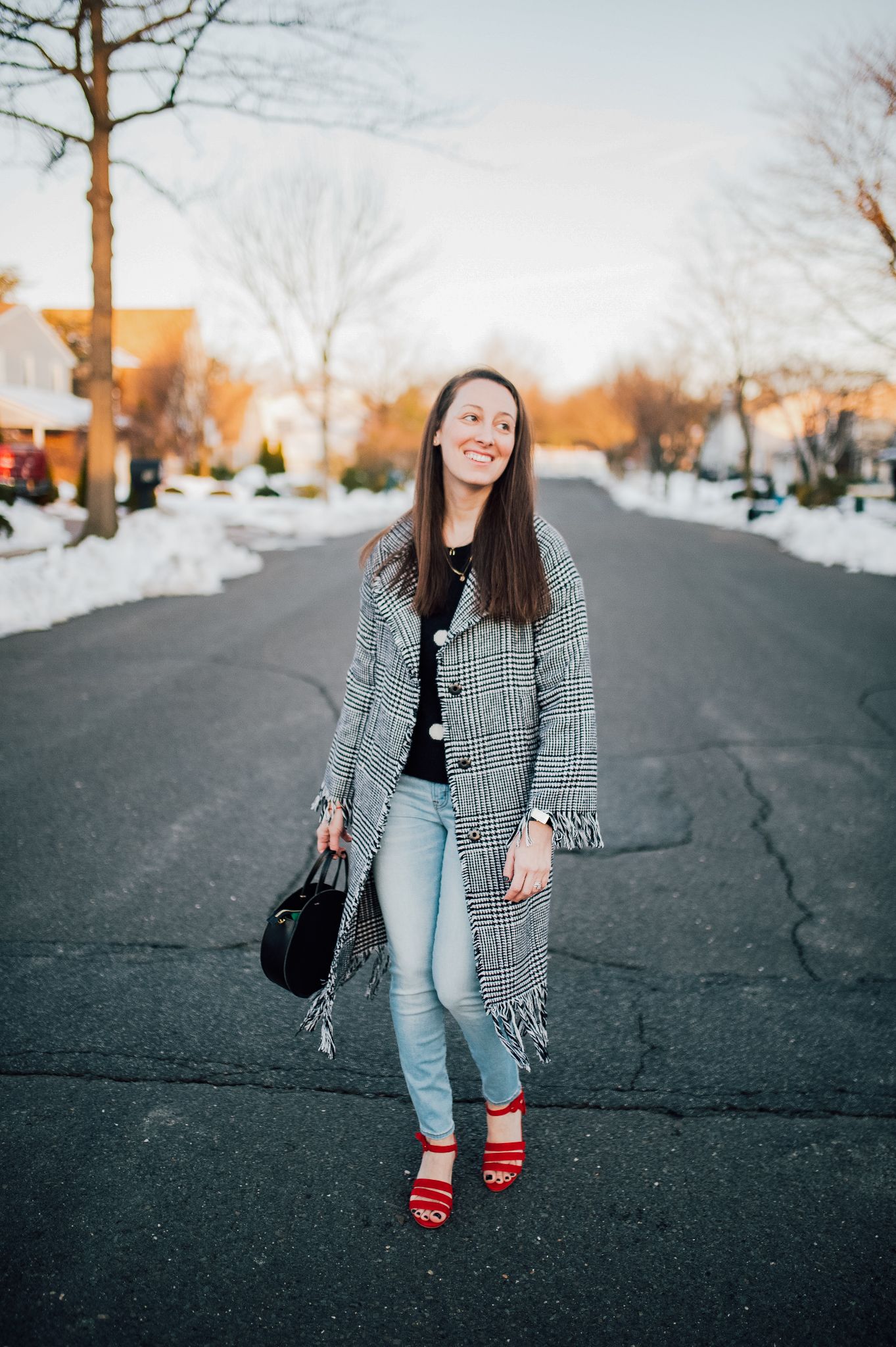 Light blue denim for Spring by popular New Jersey fashion blogger What's For Dinner Esq.
